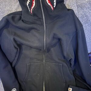 Bape Shark Zip Up Sweater